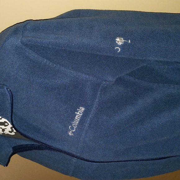 Columbia Other - Columbia fleece jacket with zippered pockets Navy Blue Sz Sm